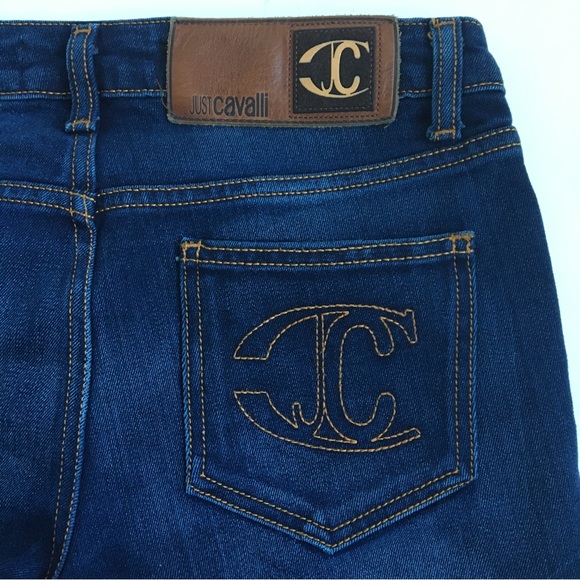Just Cavalli Dark Wash Blue Denim Skinny Jeans 26 - Picture 9 of 17